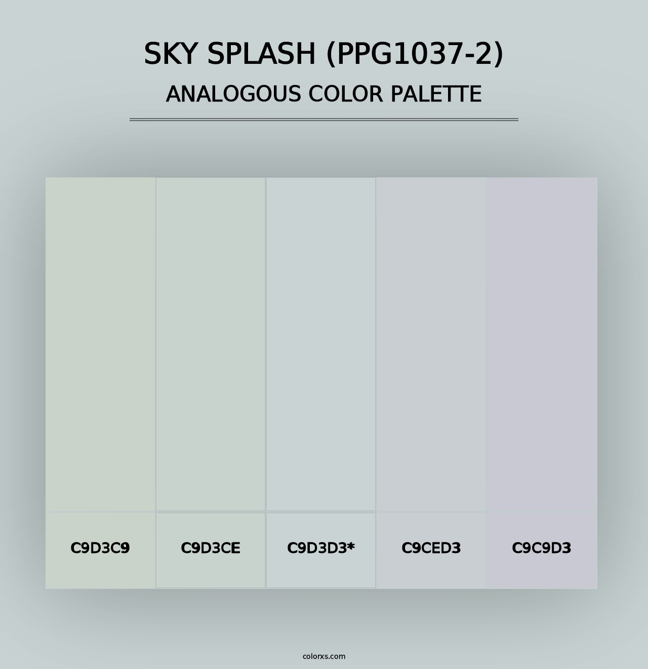 Sky Splash (PPG1037-2) - Analogous Color Palette