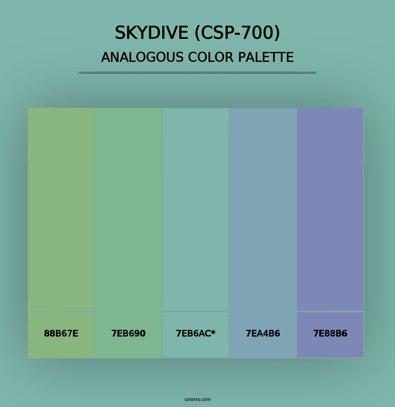 Skydive (CSP-700) - Analogous Color Palette