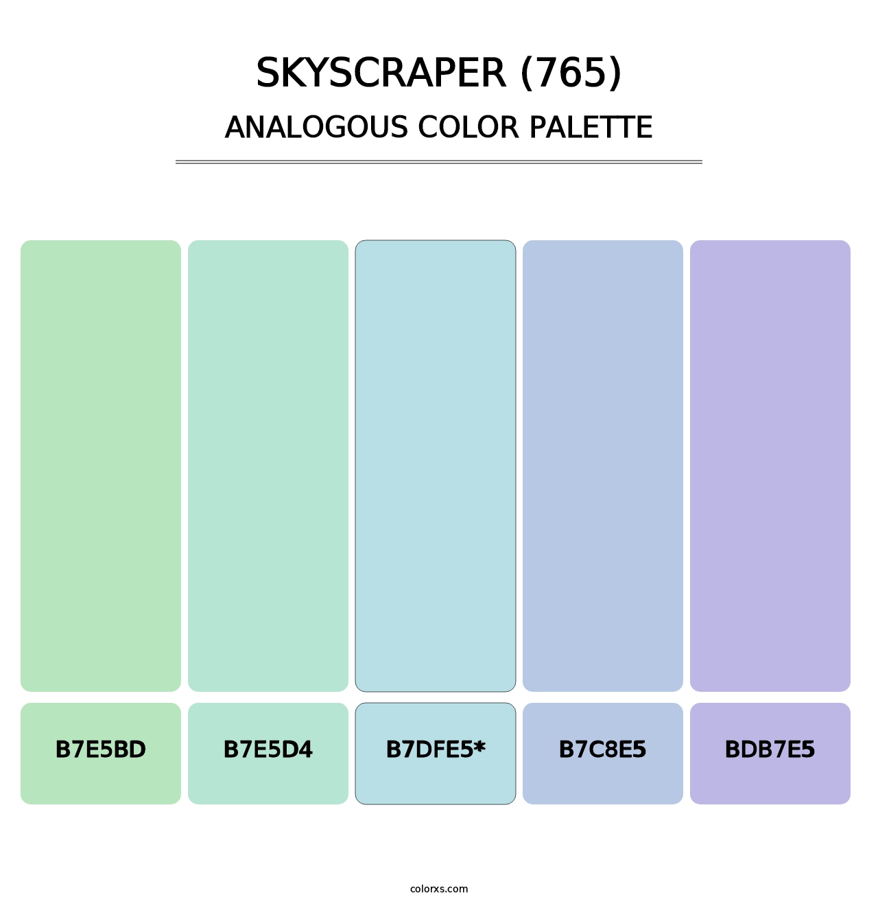 Skyscraper (765) - Analogous Color Palette