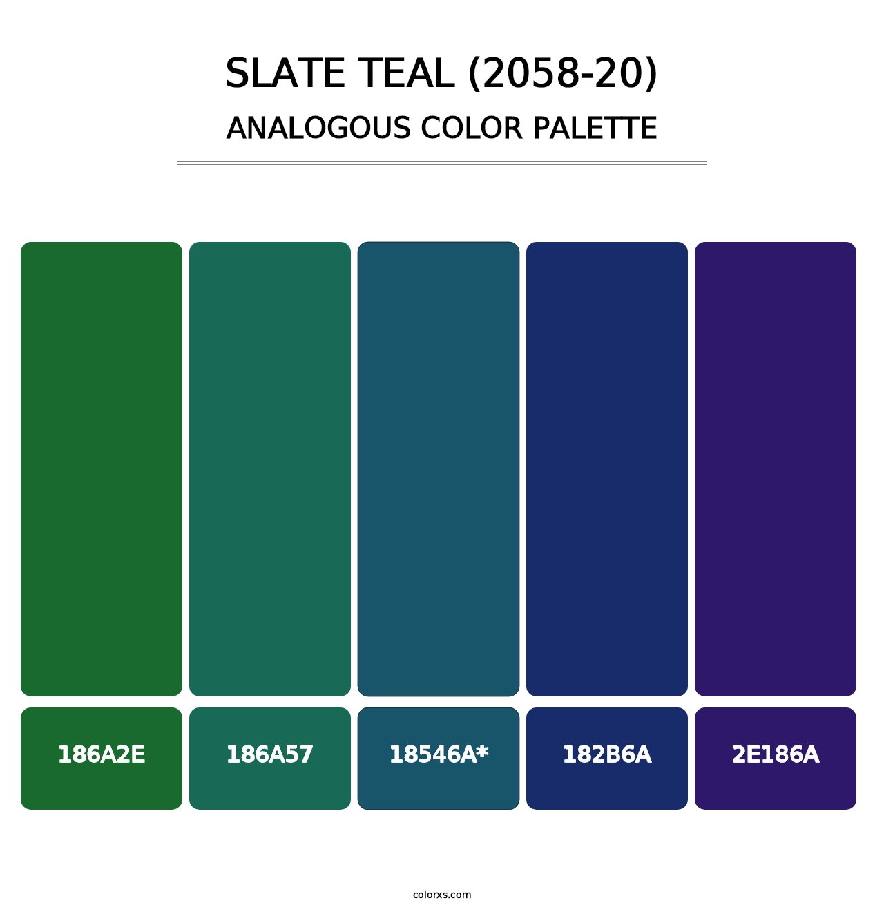 Slate Teal (2058-20) - Analogous Color Palette