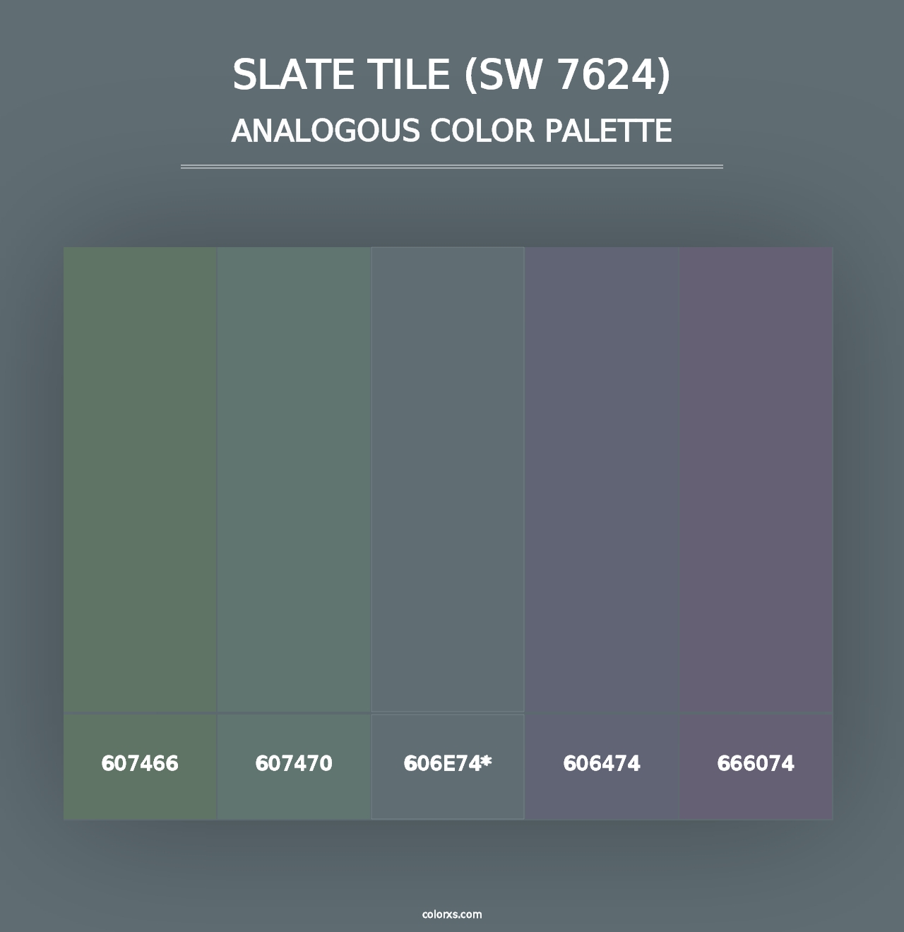 Slate Tile (SW 7624) - Analogous Color Palette