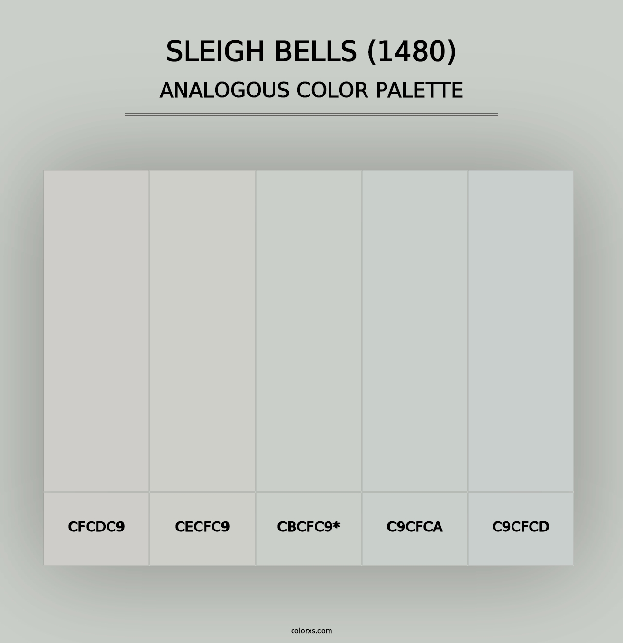 Sleigh Bells (1480) - Analogous Color Palette