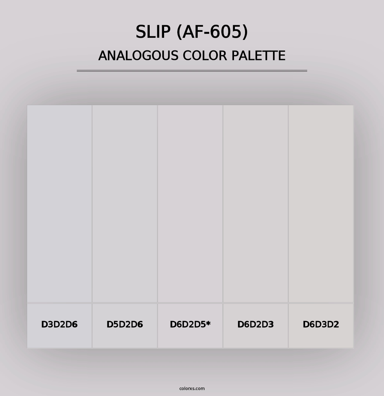 Slip (AF-605) - Analogous Color Palette