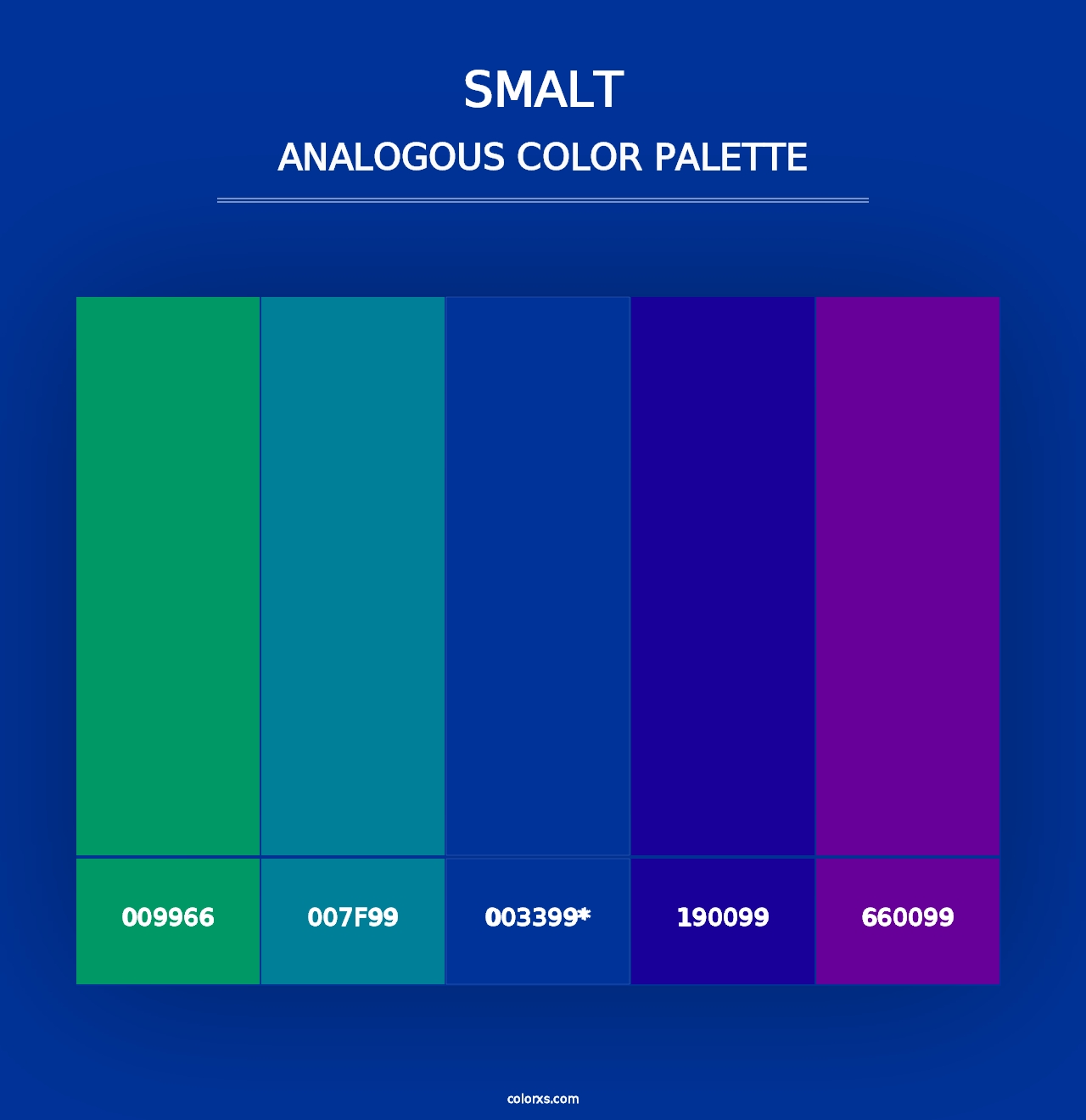 Smalt - Analogous Color Palette