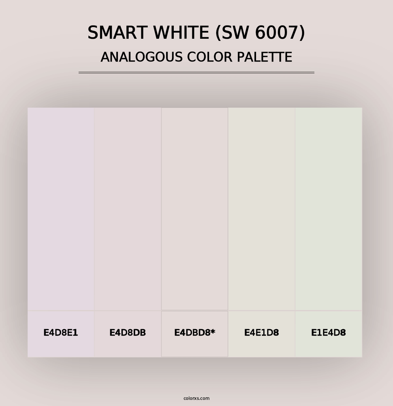 Smart White (SW 6007) - Analogous Color Palette