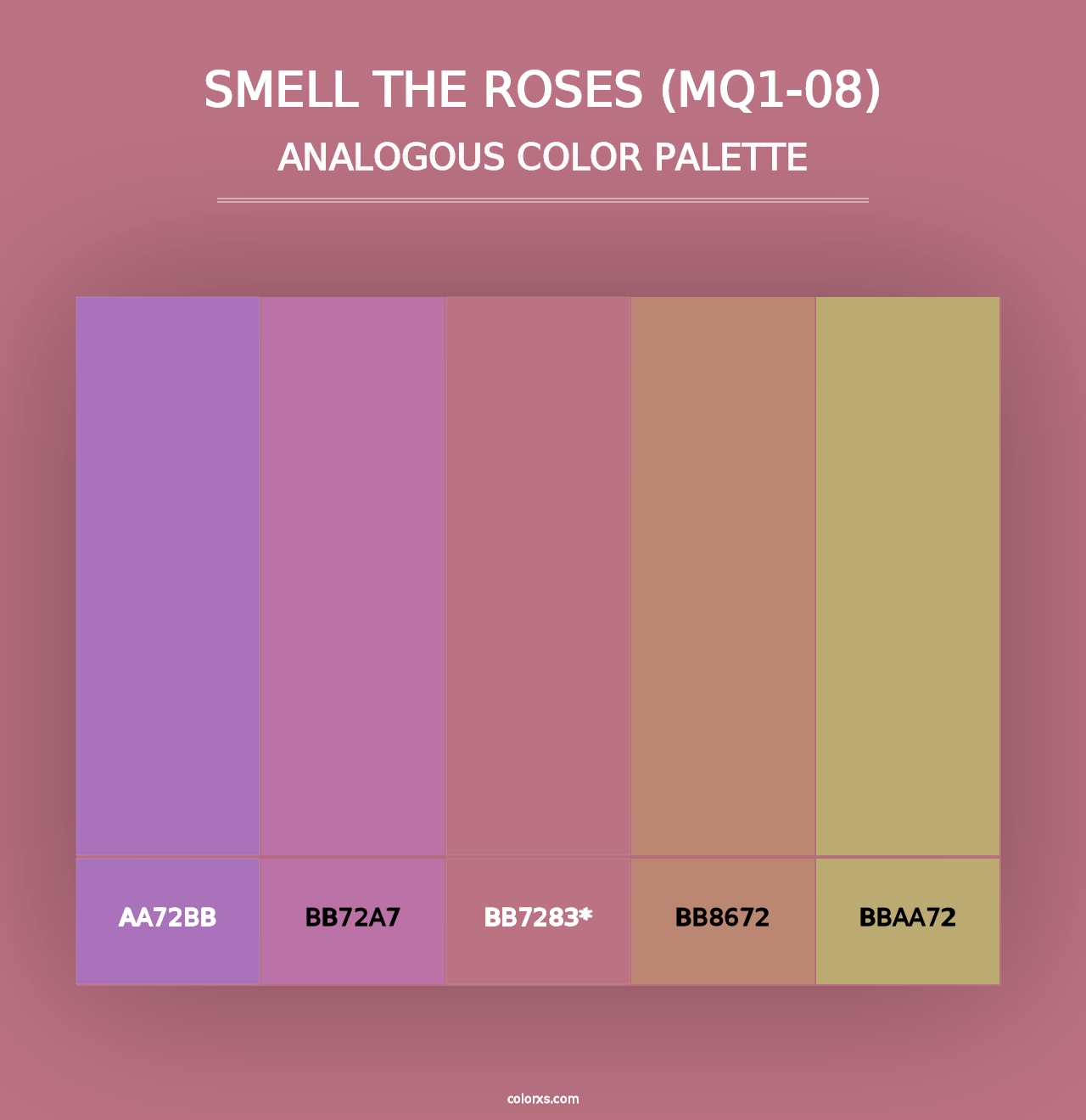 Smell The Roses (MQ1-08) - Analogous Color Palette