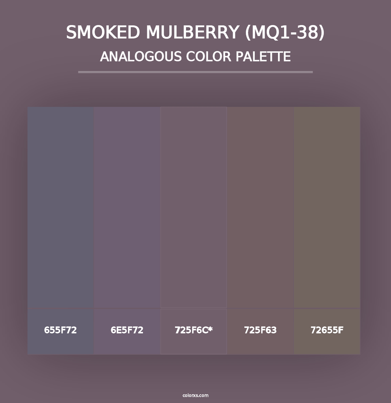 Smoked Mulberry (MQ1-38) - Analogous Color Palette