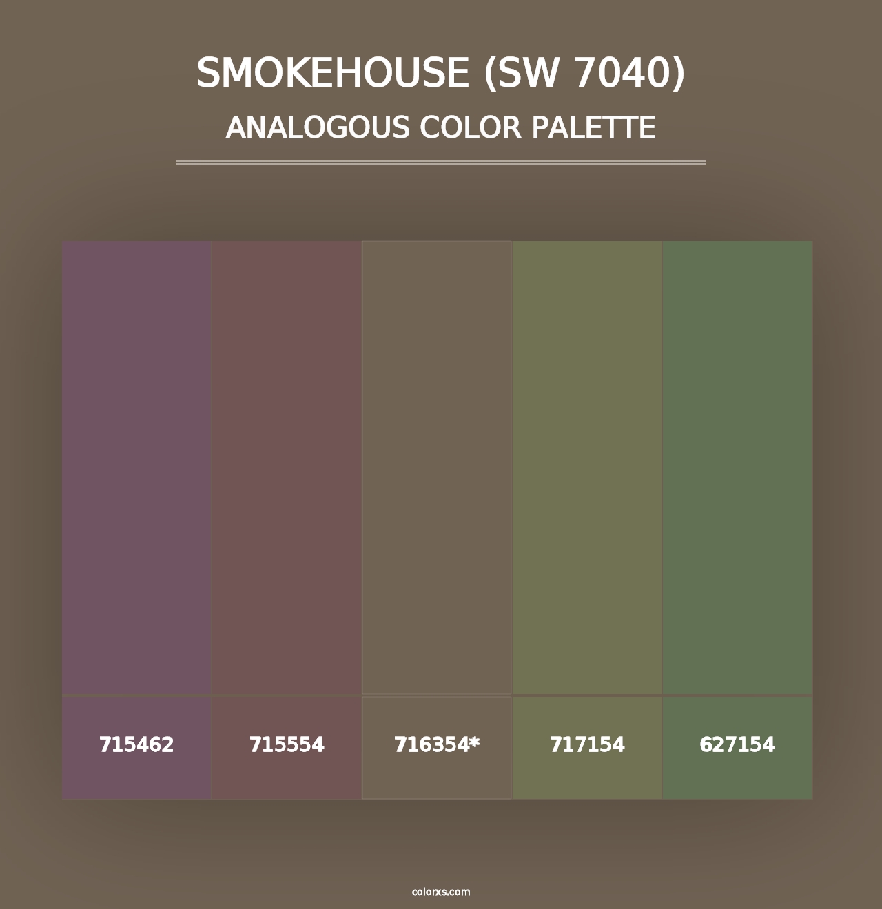 Smokehouse (SW 7040) - Analogous Color Palette