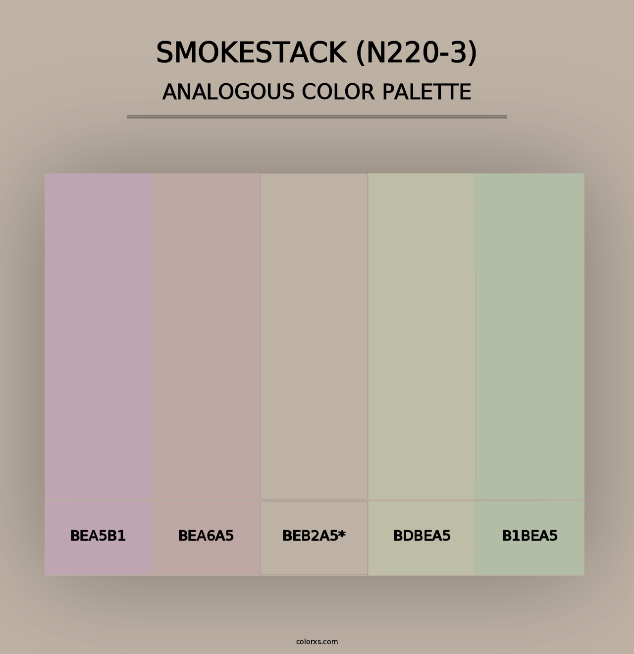 Smokestack (N220-3) - Analogous Color Palette