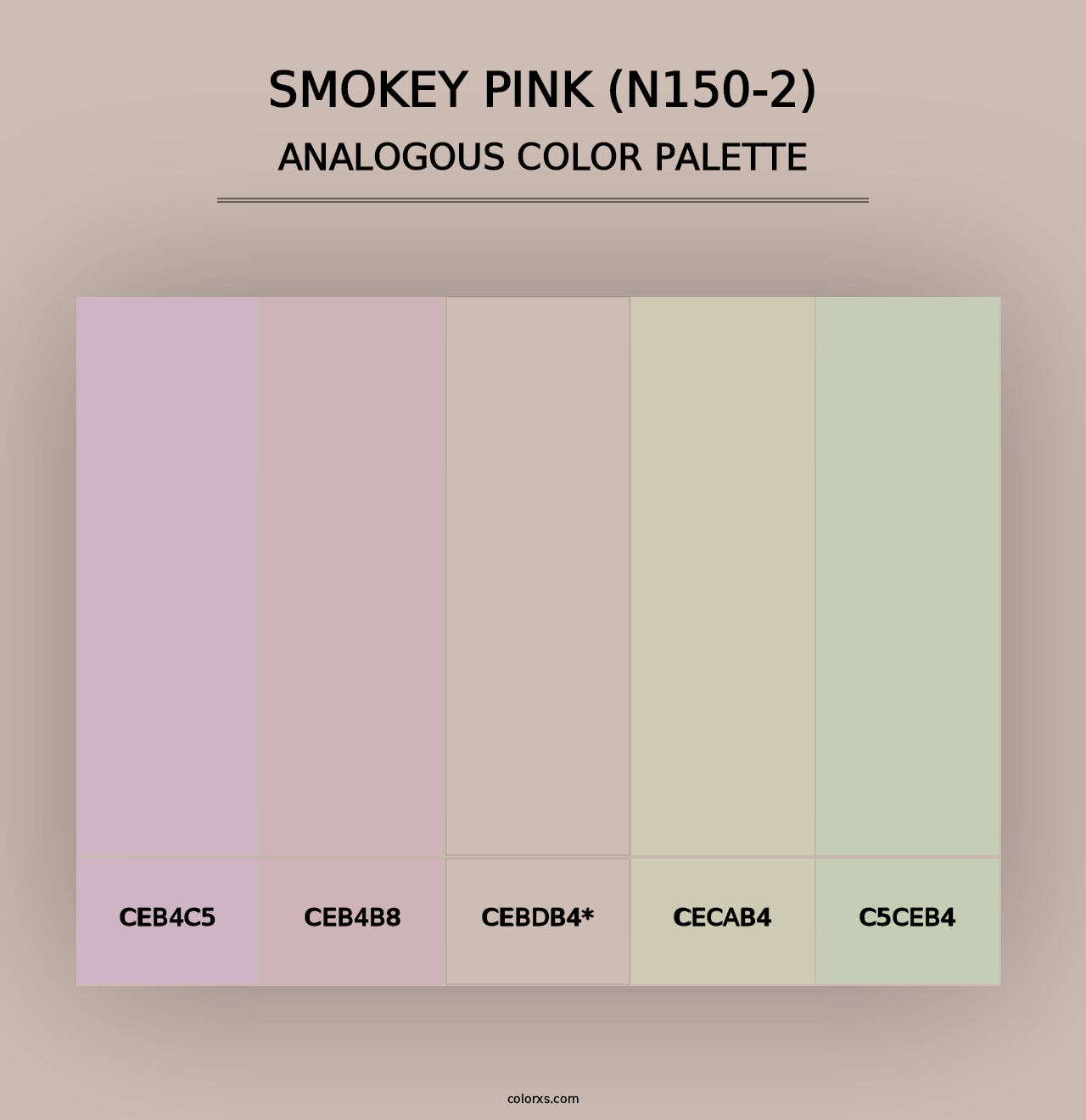 Smokey Pink (N150-2) - Analogous Color Palette