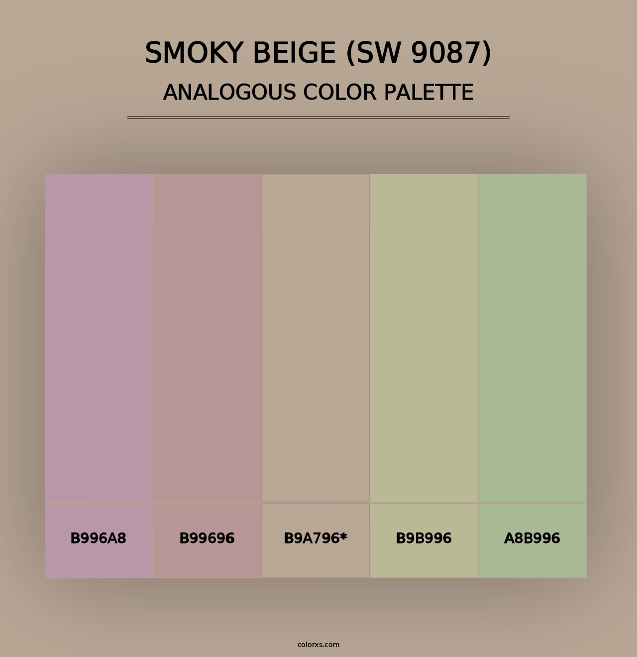 Smoky Beige (SW 9087) - Analogous Color Palette