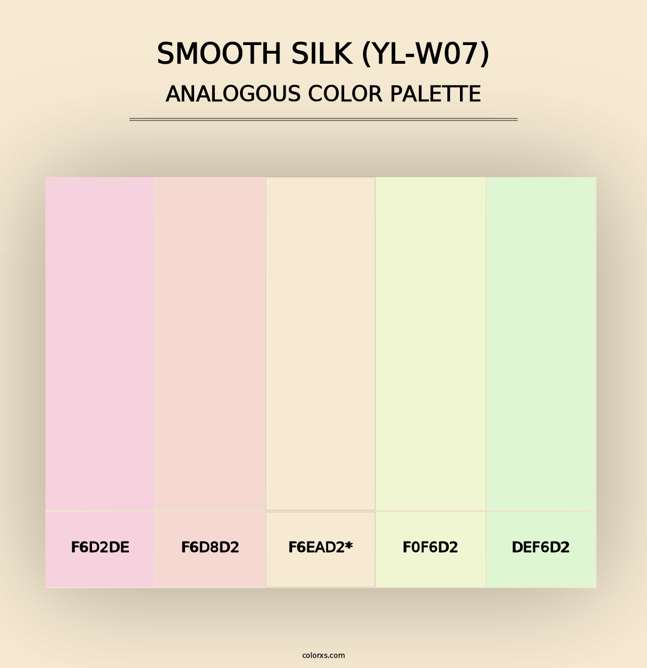 Smooth Silk (YL-W07) - Analogous Color Palette