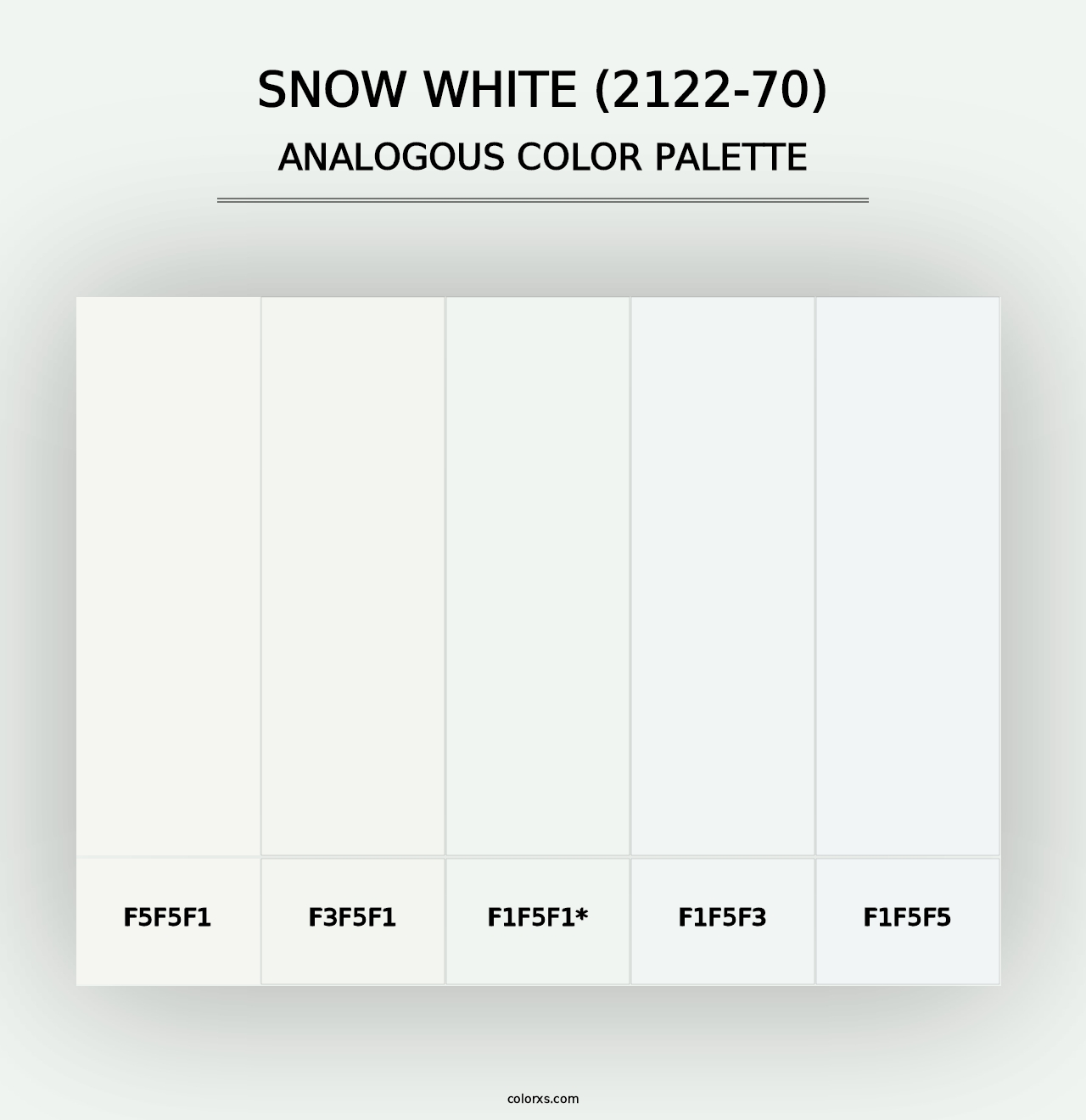 Snow White (2122-70) - Analogous Color Palette