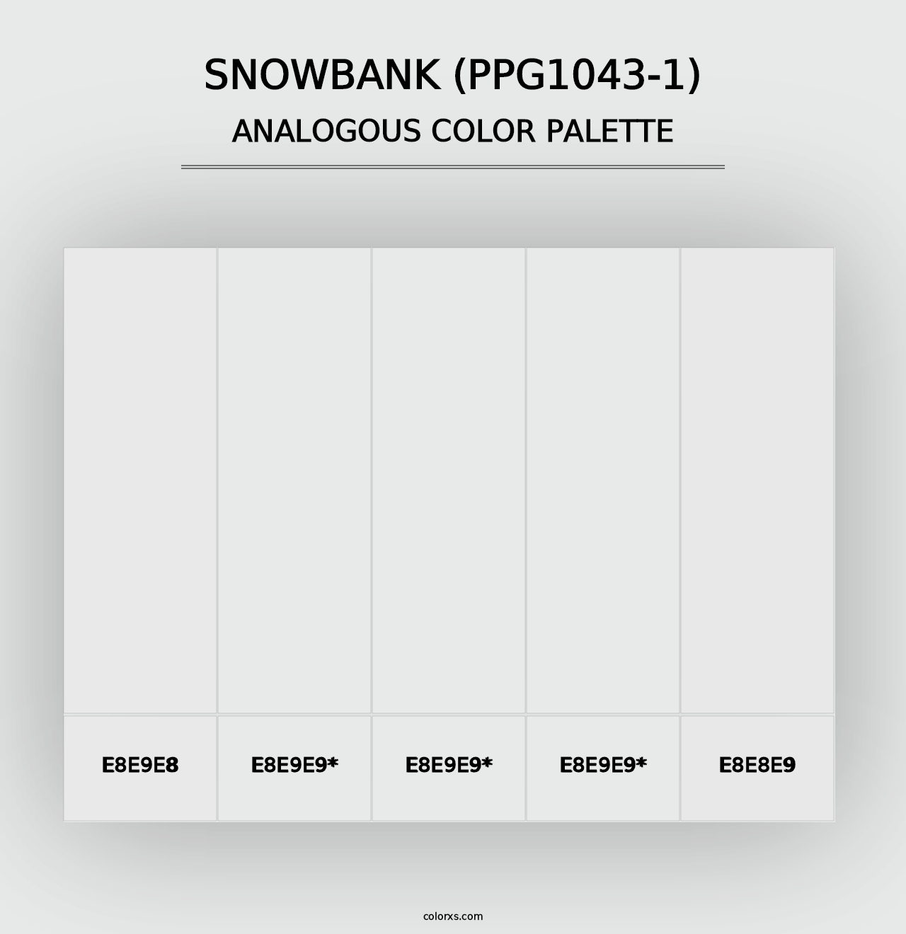 Snowbank (PPG1043-1) - Analogous Color Palette