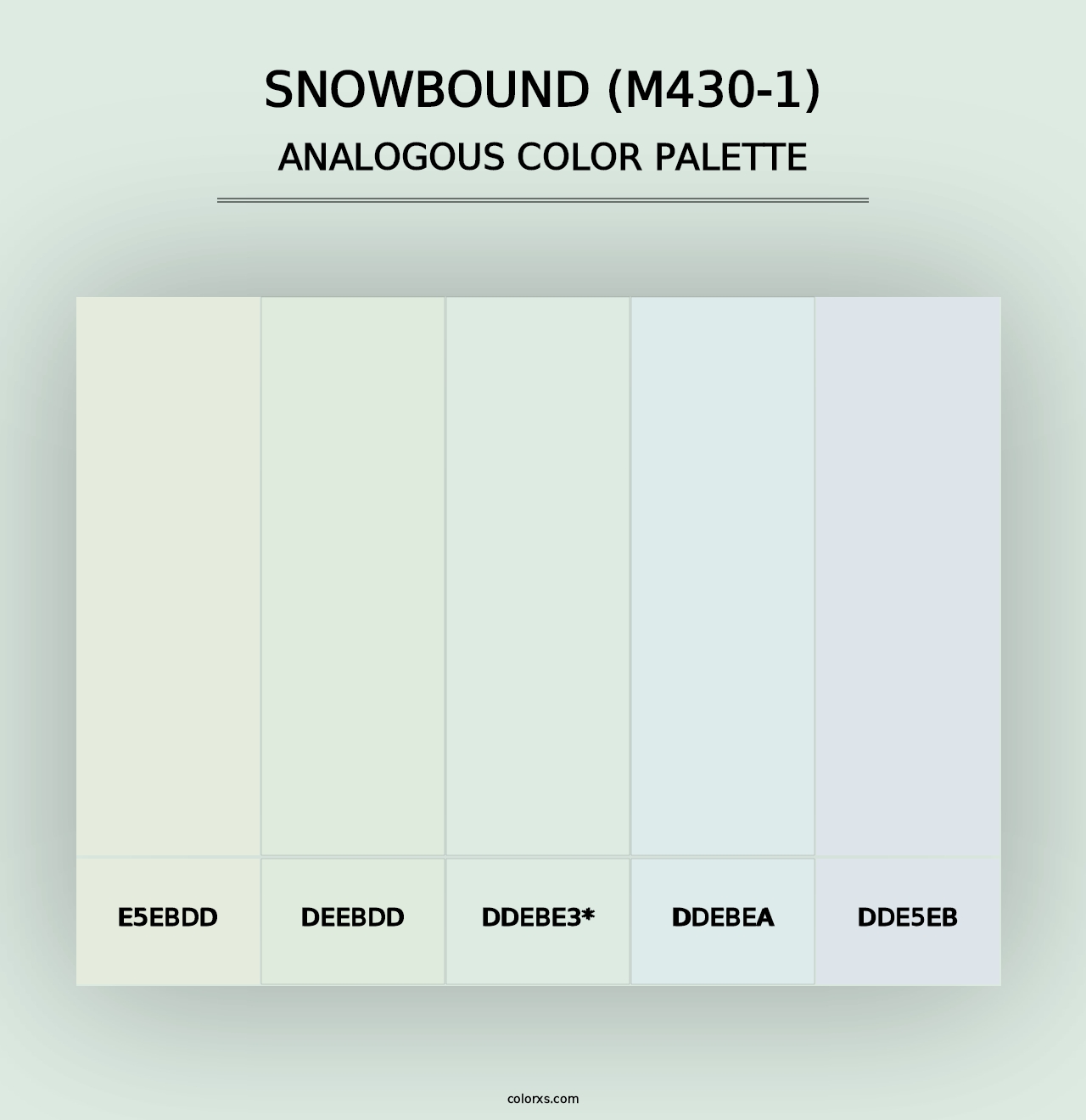 Snowbound (M430-1) - Analogous Color Palette