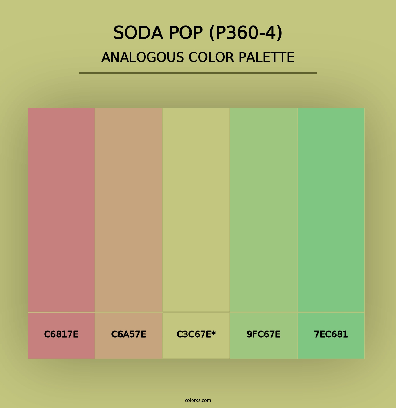 Soda Pop (P360-4) - Analogous Color Palette