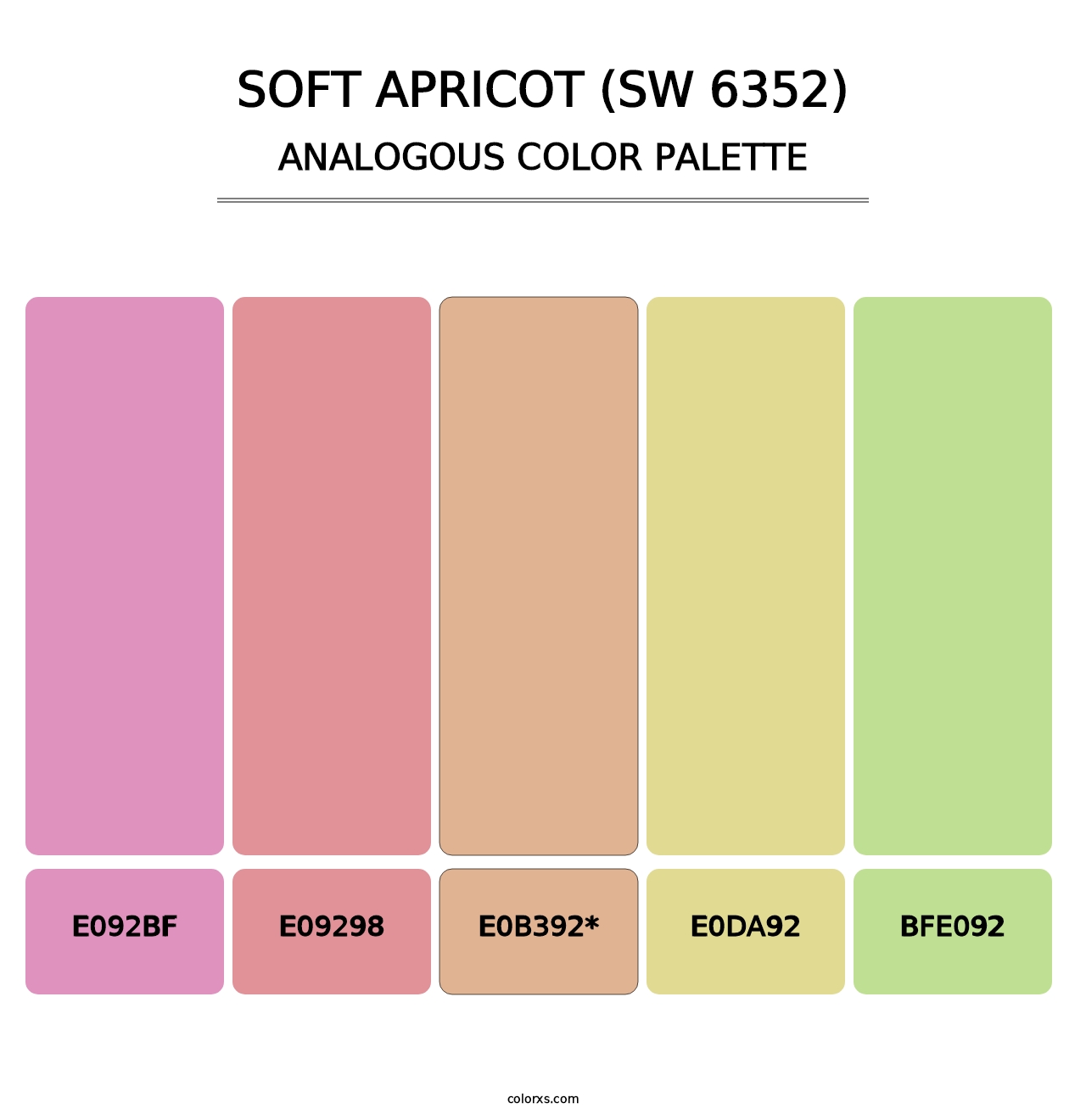 Soft Apricot (SW 6352) - Analogous Color Palette