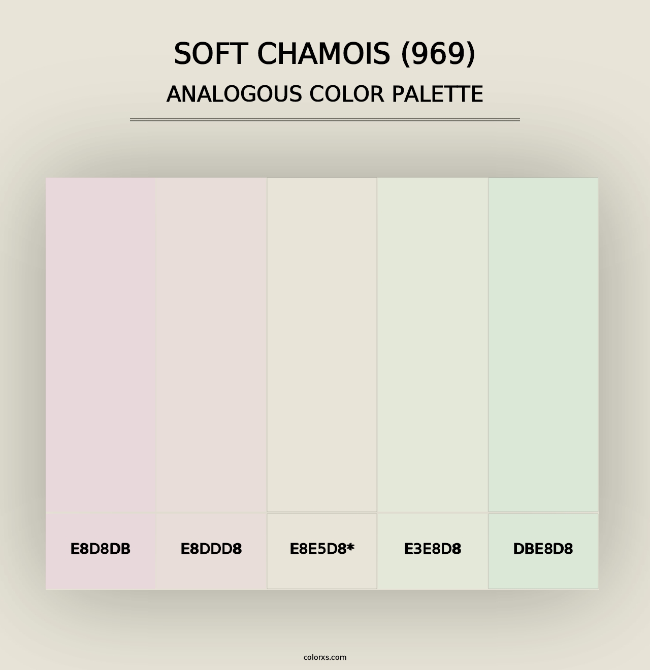 Soft Chamois (969) - Analogous Color Palette