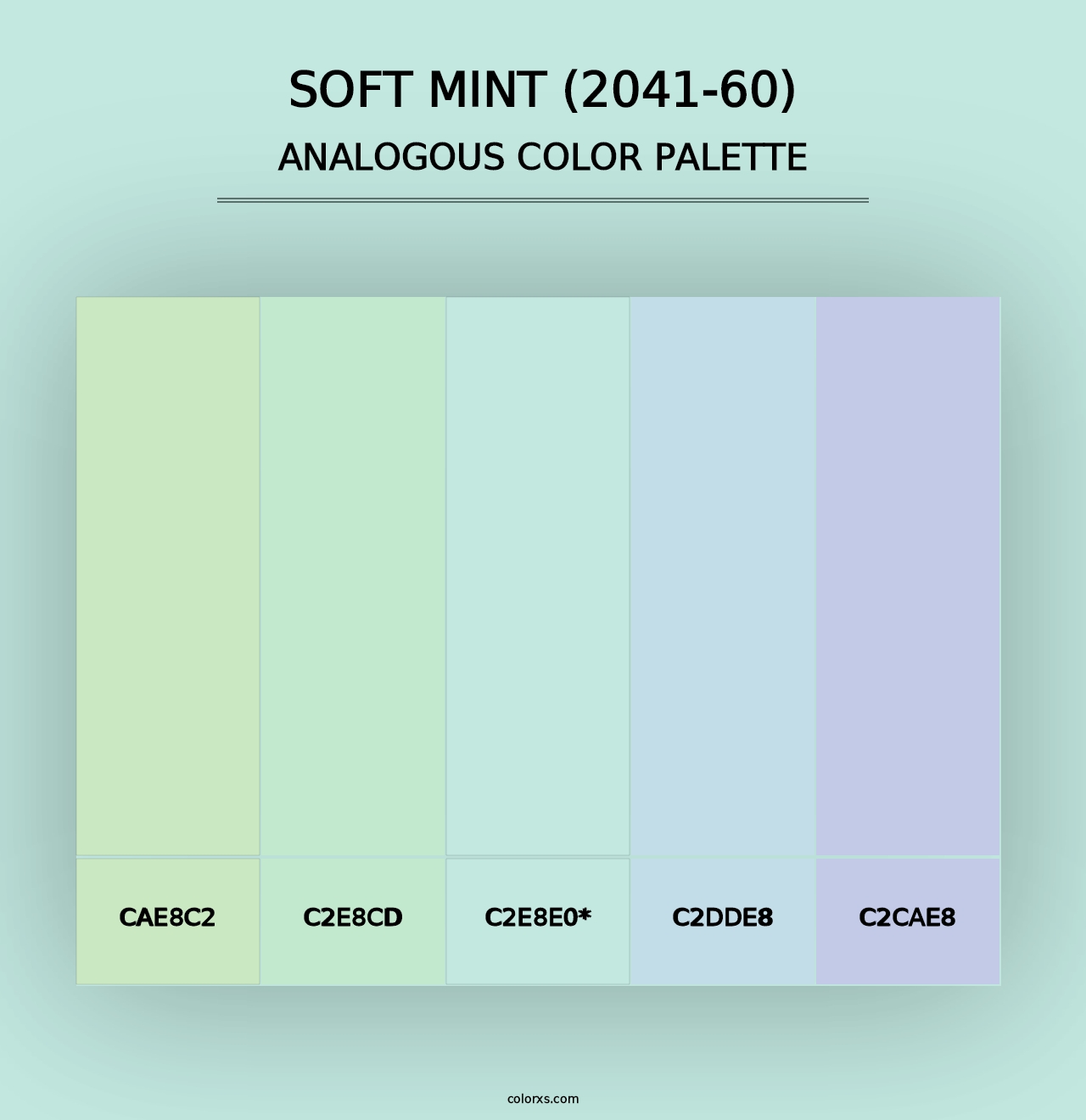 Soft Mint (2041-60) - Analogous Color Palette