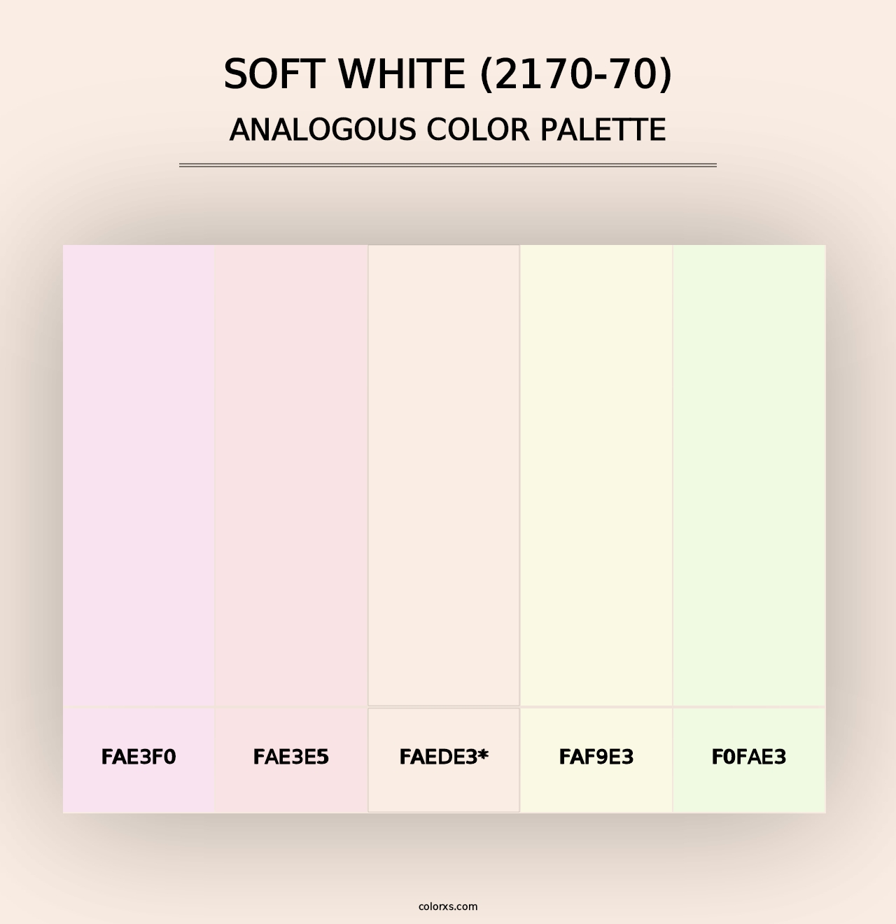 Soft White (2170-70) - Analogous Color Palette