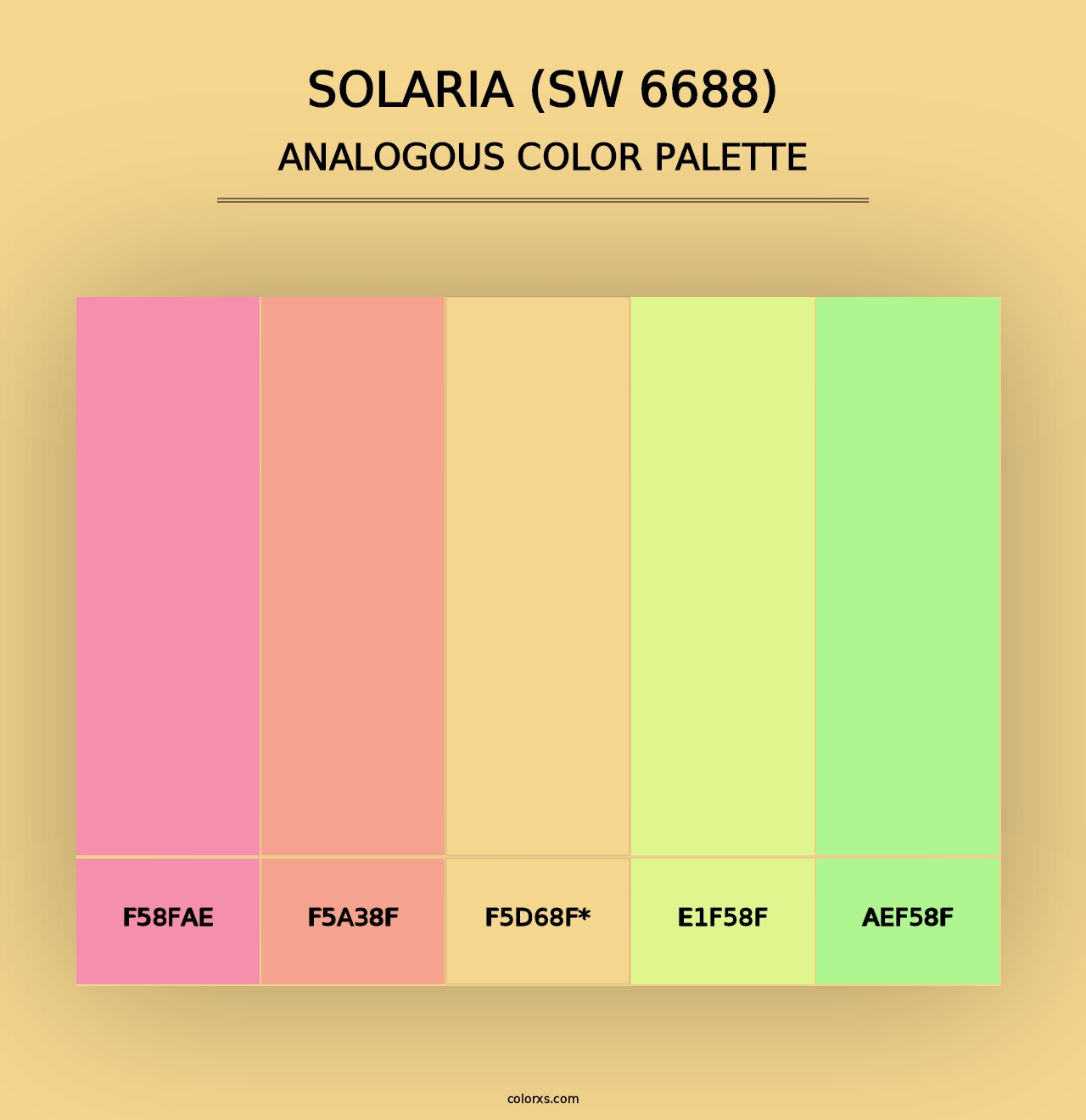 Solaria (SW 6688) - Analogous Color Palette