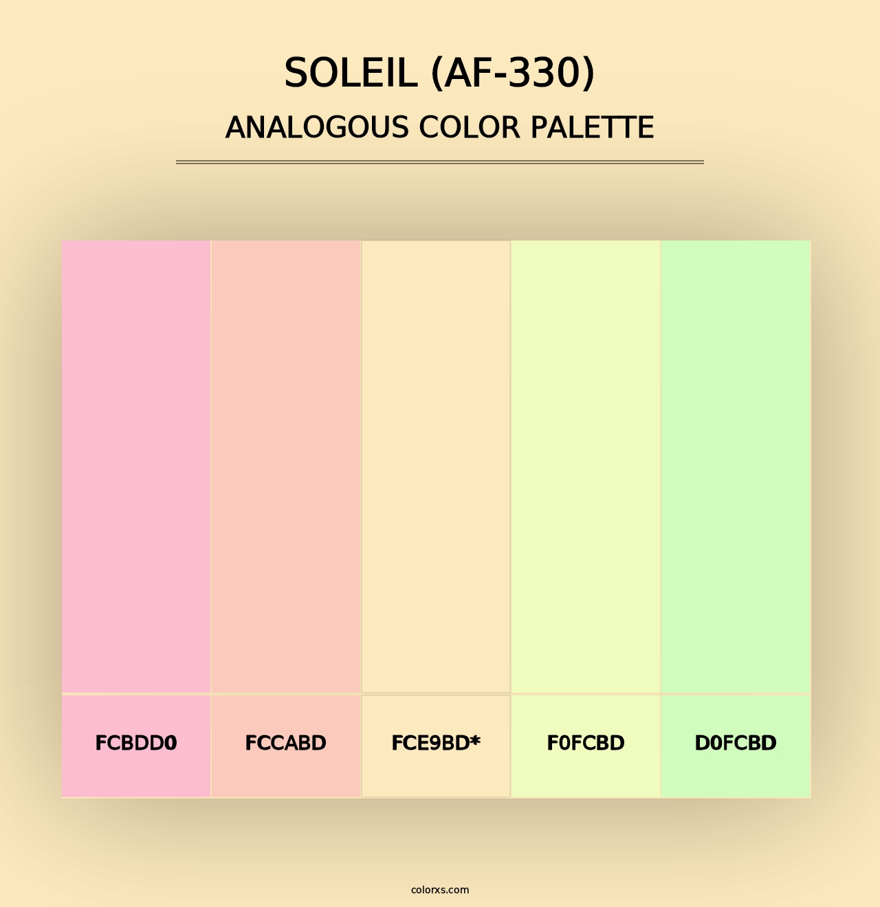 Soleil (AF-330) - Analogous Color Palette