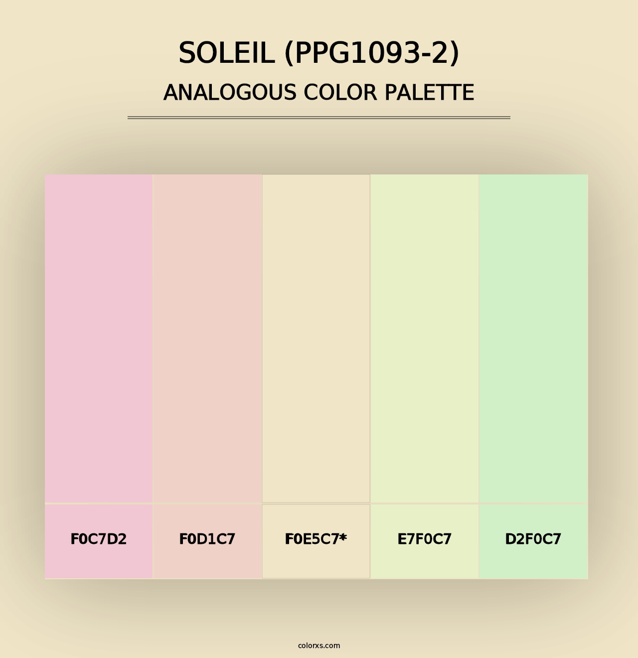 Soleil (PPG1093-2) - Analogous Color Palette