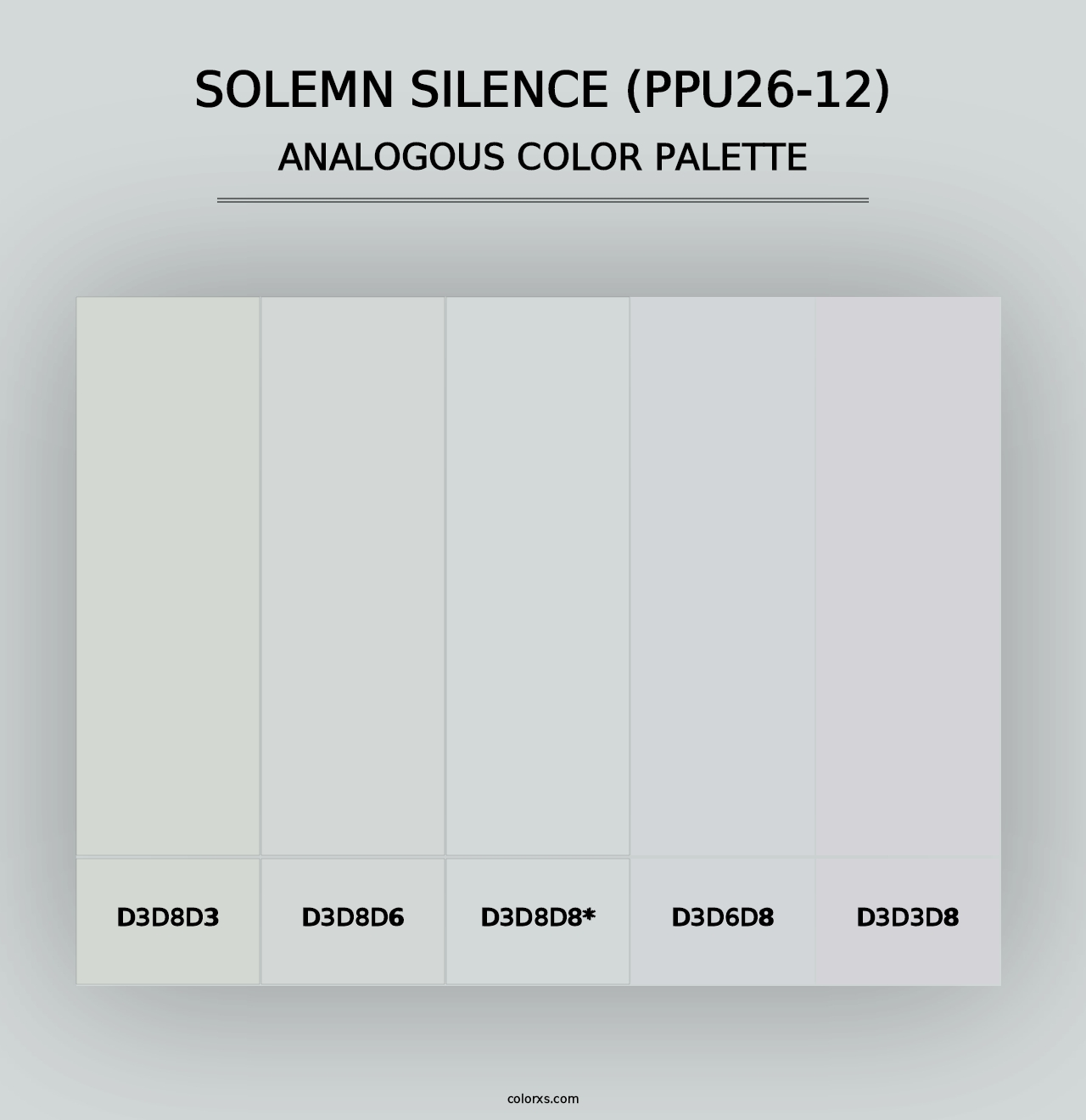 Solemn Silence (PPU26-12) - Analogous Color Palette