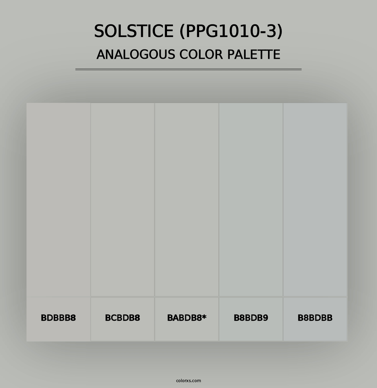 Solstice (PPG1010-3) - Analogous Color Palette