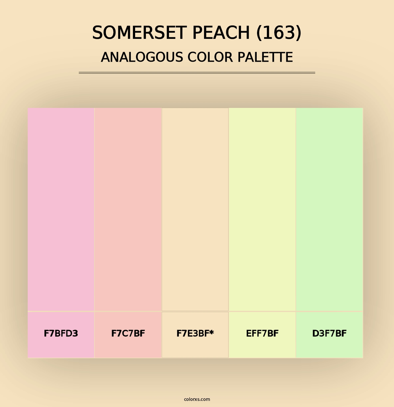 Somerset Peach (163) - Analogous Color Palette