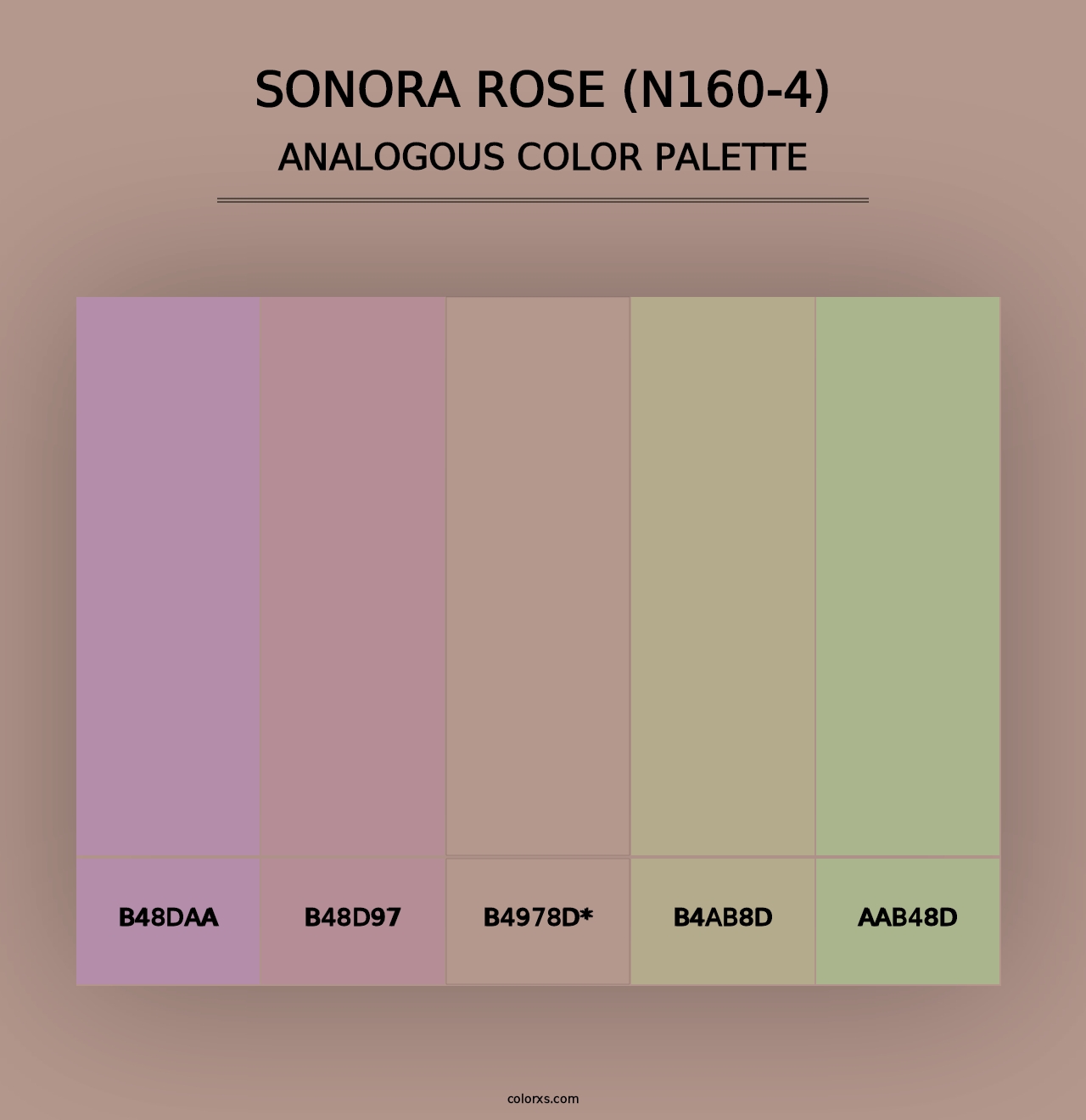 Sonora Rose (N160-4) - Analogous Color Palette