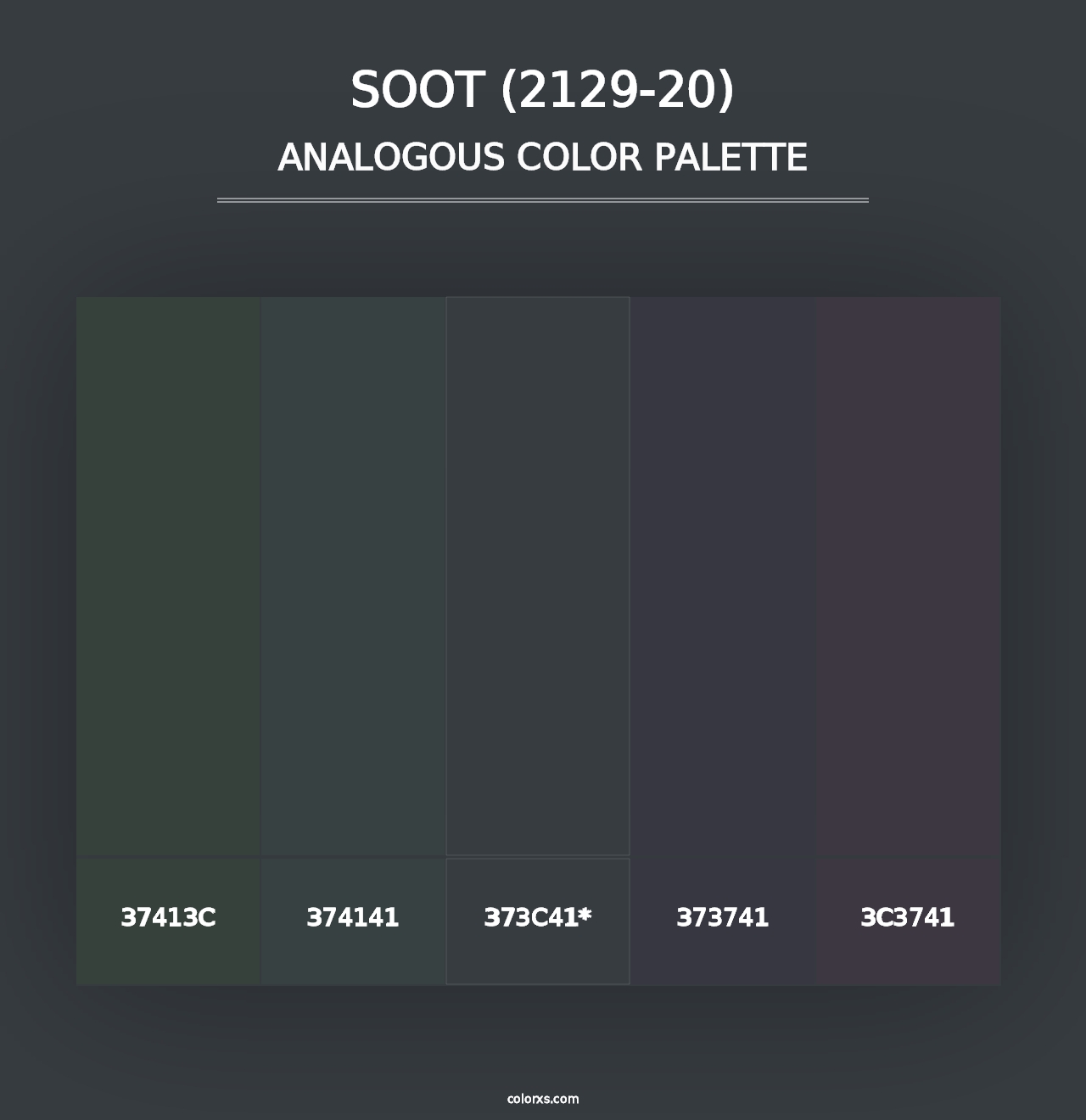 Soot (2129-20) - Analogous Color Palette