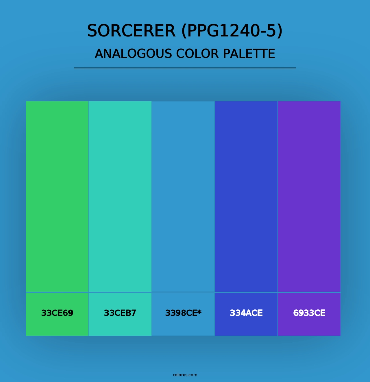 Sorcerer (PPG1240-5) - Analogous Color Palette