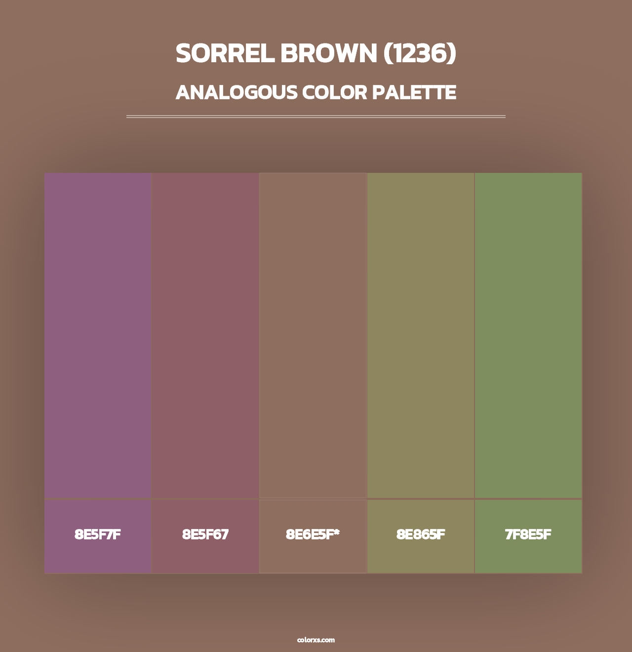 Sorrel Brown (1236) - Analogous Color Palette