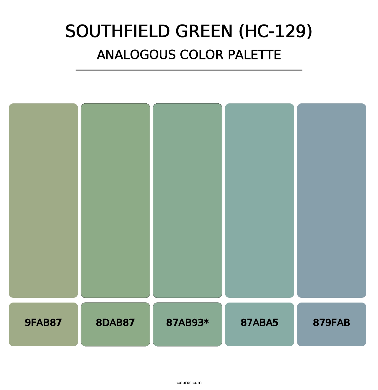 Southfield Green (HC-129) - Analogous Color Palette