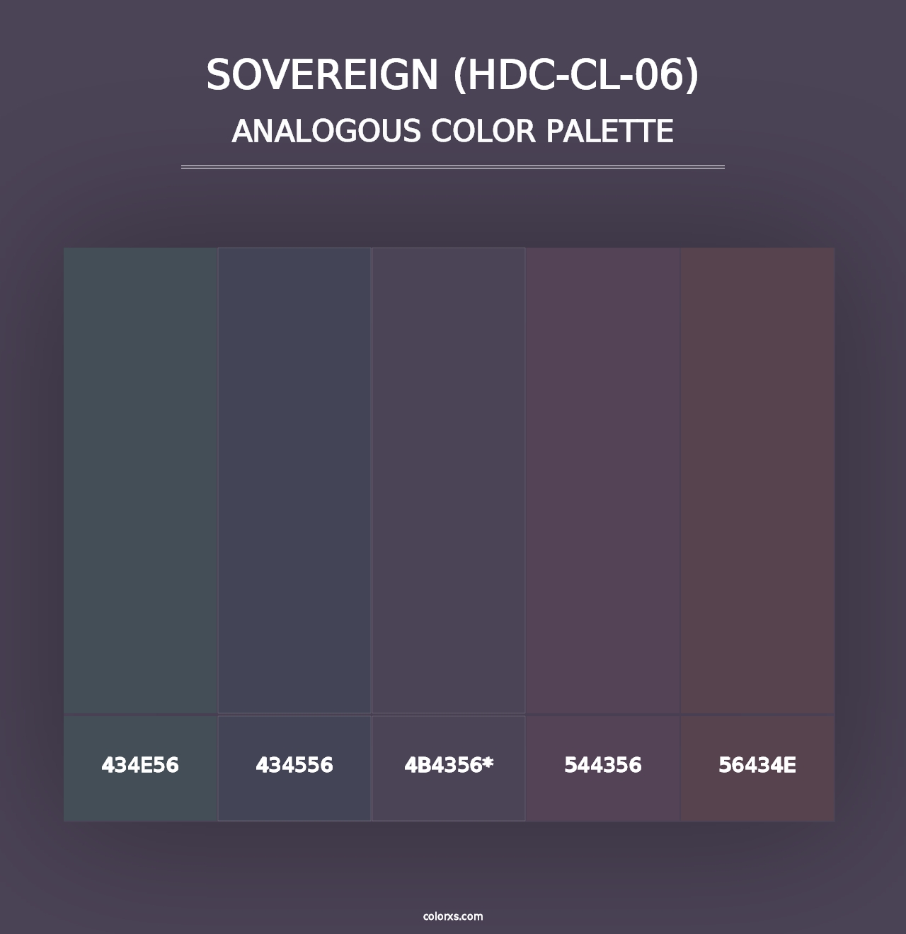 Sovereign (HDC-CL-06) - Analogous Color Palette