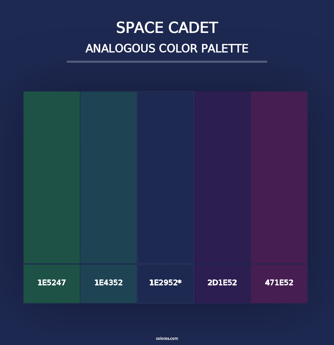 Space Cadet - Analogous Color Palette