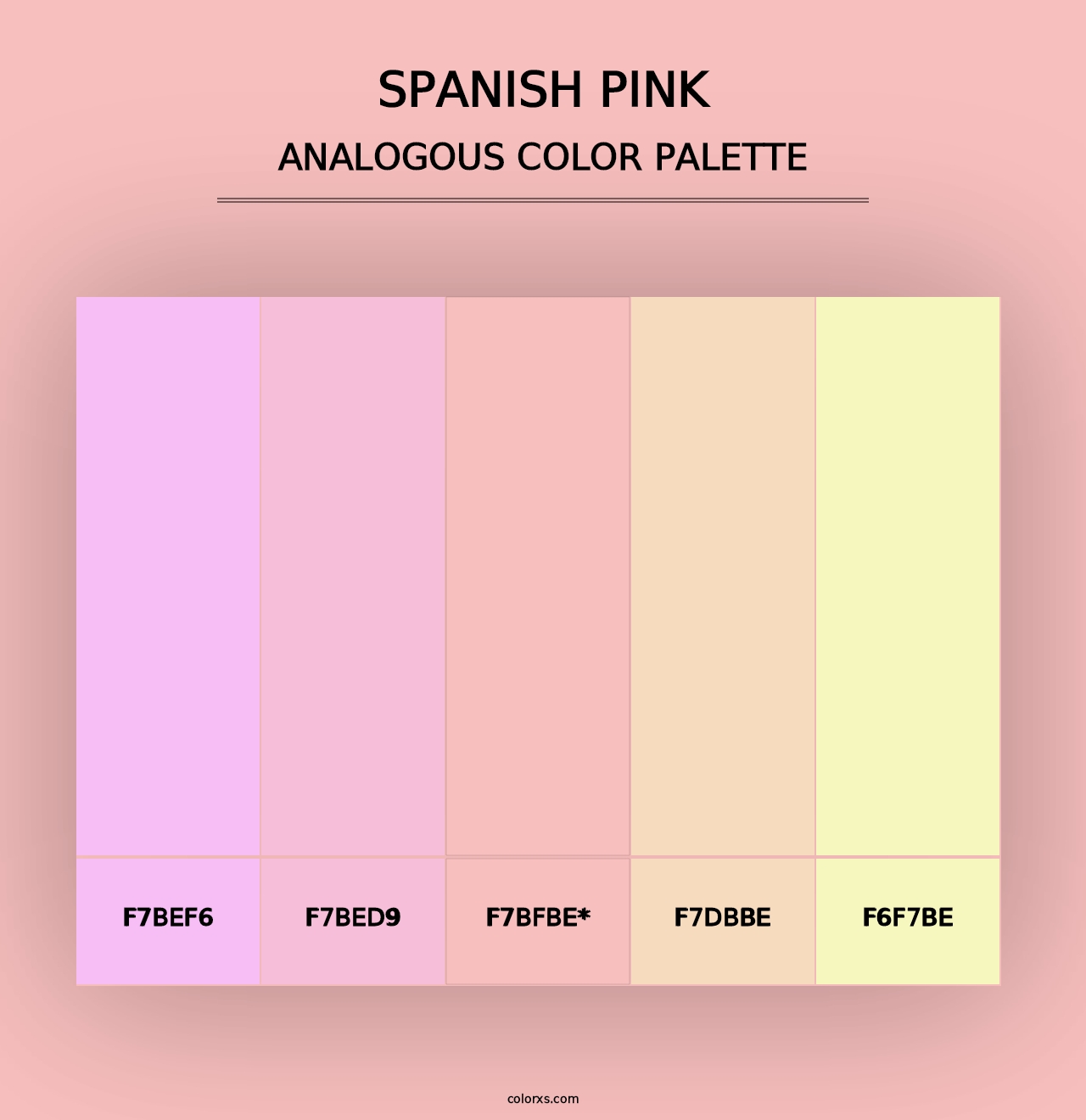 Spanish Pink - Analogous Color Palette