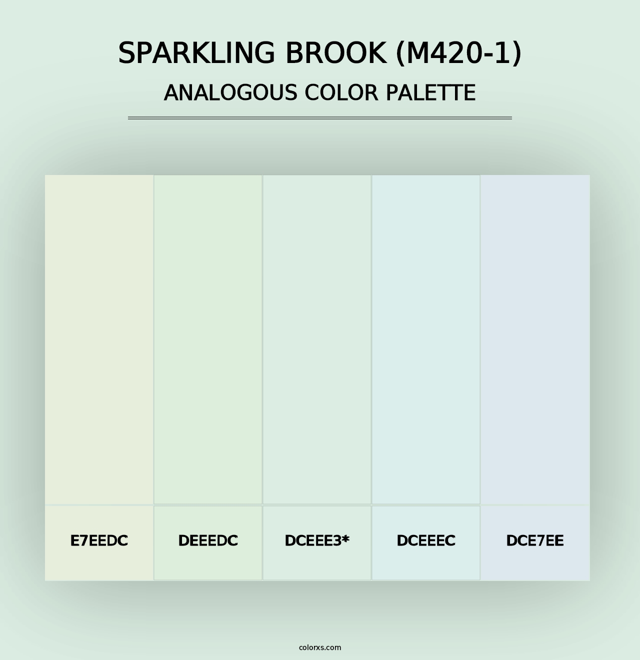 Sparkling Brook (M420-1) - Analogous Color Palette