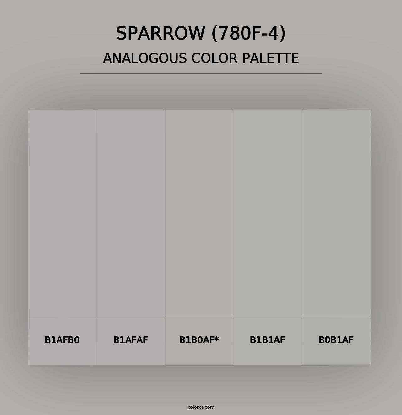 Sparrow (780F-4) - Analogous Color Palette