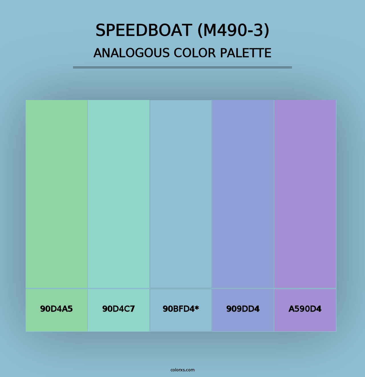 Speedboat (M490-3) - Analogous Color Palette