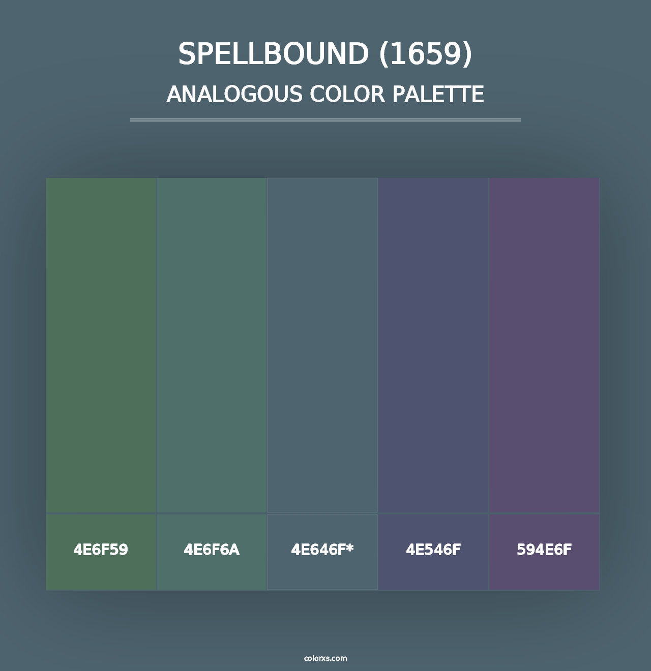 Spellbound (1659) - Analogous Color Palette