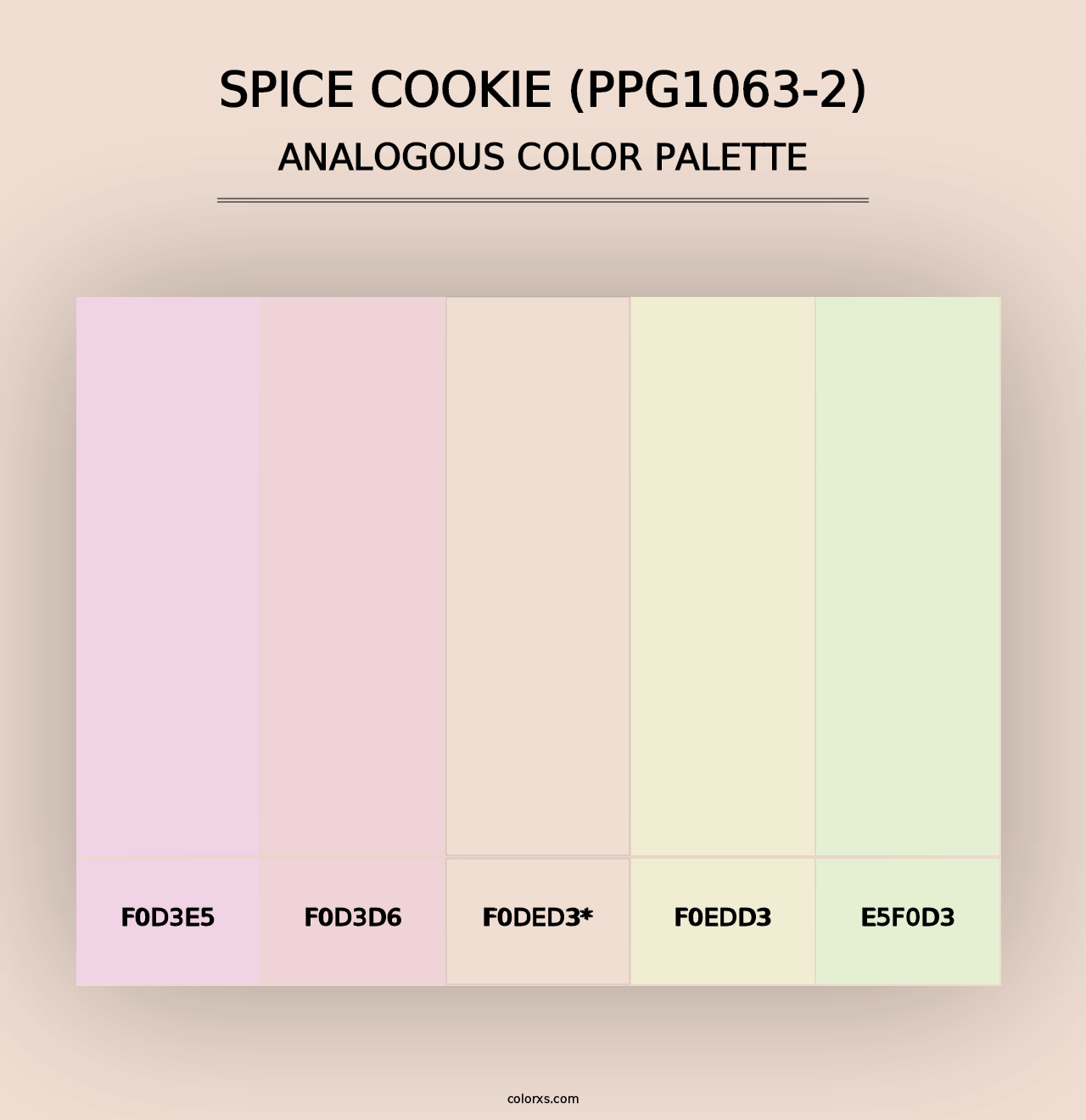 Spice Cookie (PPG1063-2) - Analogous Color Palette