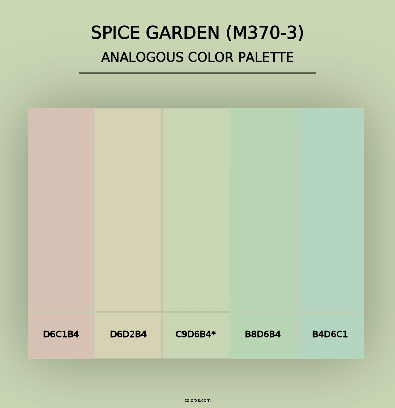 Spice Garden (M370-3) - Analogous Color Palette