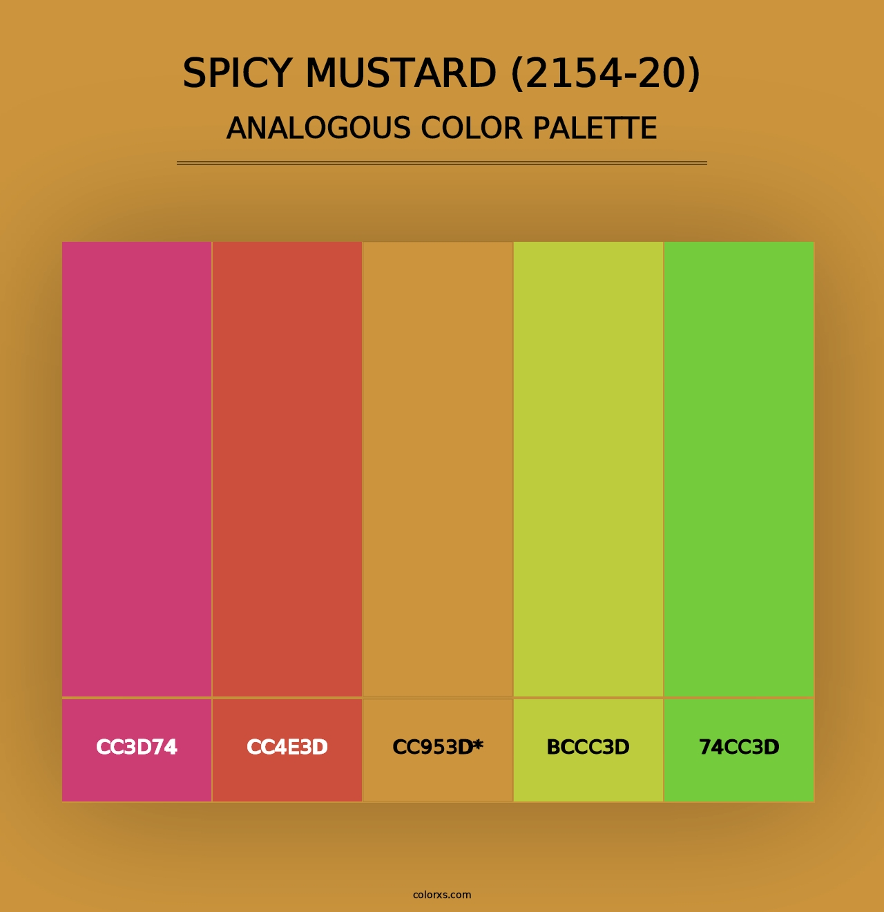 Spicy Mustard (2154-20) - Analogous Color Palette