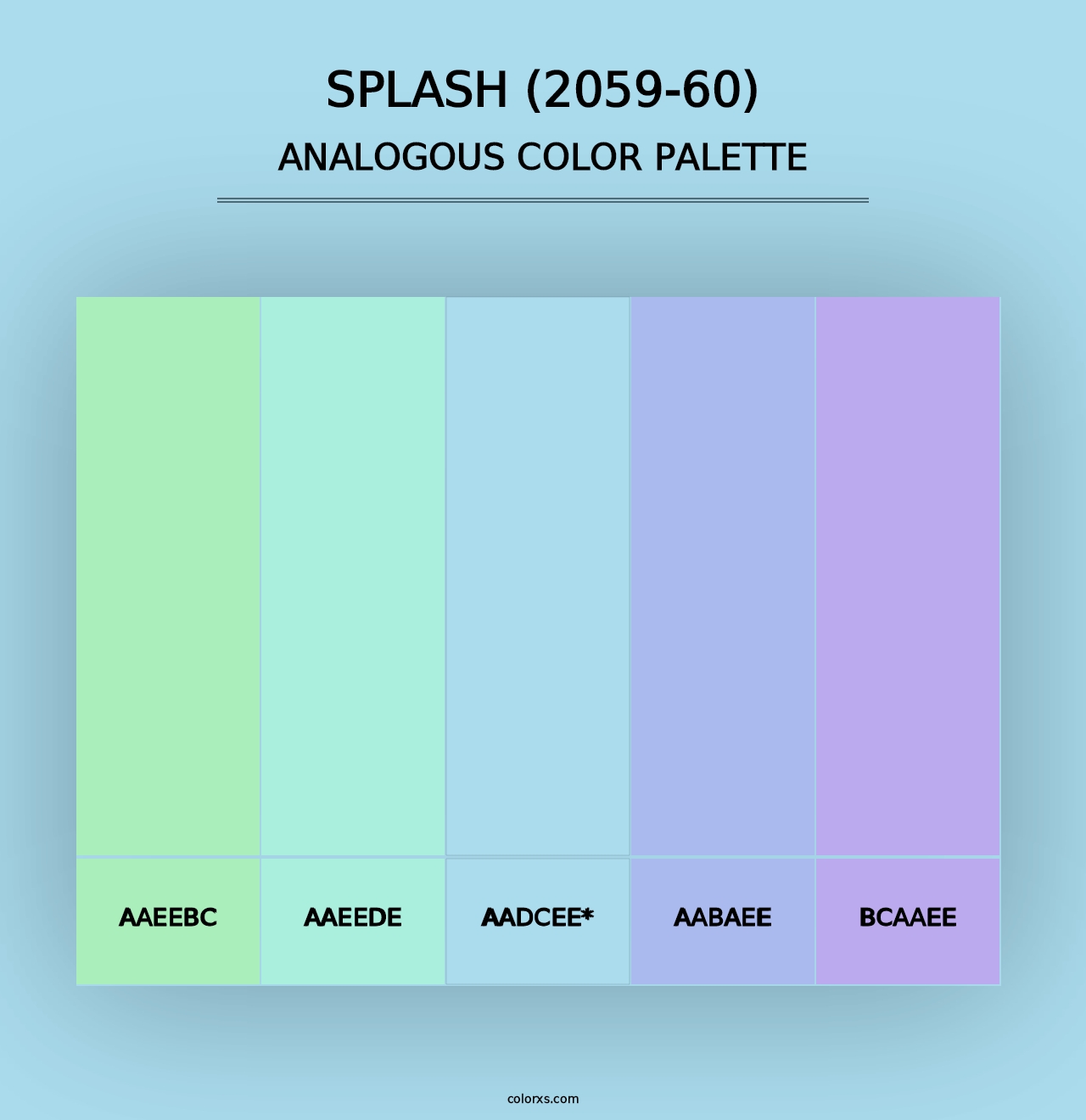 Splash (2059-60) - Analogous Color Palette