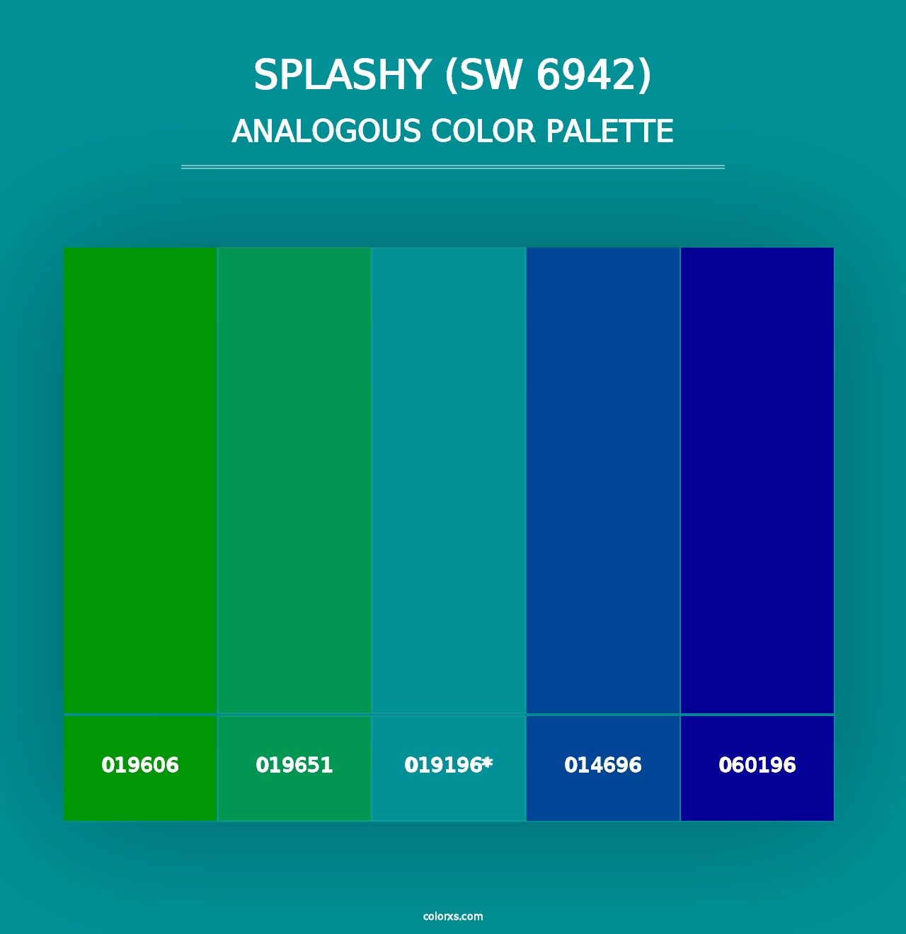 Splashy (SW 6942) - Analogous Color Palette