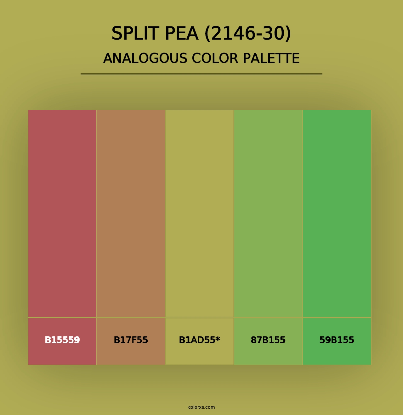 Split Pea (2146-30) - Analogous Color Palette