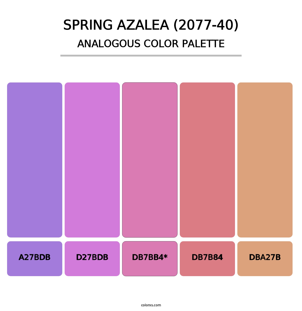 Spring Azalea (2077-40) - Analogous Color Palette