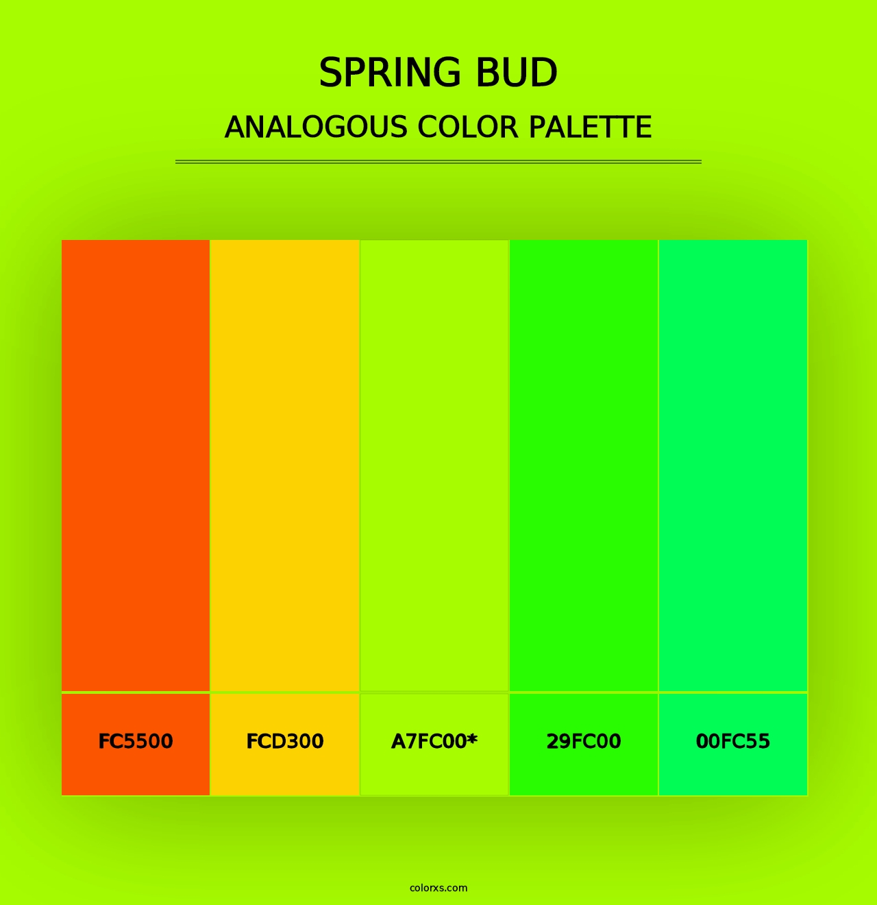 Spring Bud - Analogous Color Palette